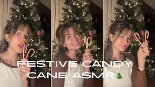 Sweet and festive candy cane ASMR!!