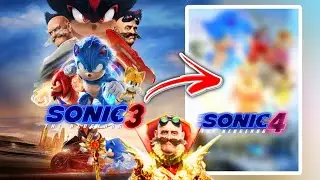 Making A Sonic Movie 4 Poster! (Looks Real!) #40!