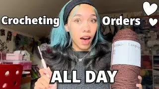 Crocheting ALL of my orders IN ONE DAY! ~ How much can I crochet??