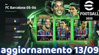 EFOOTBALL 2025 - AGGIORNAMENTO 13/09: EPICI DEL BARCELLONA CON DOPPIO BOOST E POOL PALMEIRAS