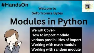 Modules in Python Explanation with Code.