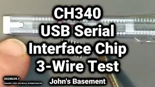 CH340C USB Serial Adapter 3-Wire Breadboard Test