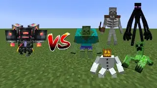 The Harbinger(L_Ender's Cataclysm) Vs Mutant Monsters - Minecraft Mob Battle