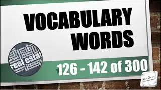 Real Estate Vocabulary (126 - 142 of 300) | Real Estate Exam Prep Videos