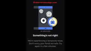We're experiencing a temporary issue (Coinbase)
