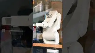 AI coffee ☕️ maker #robot #ai #coffeemaker #machine #tech #technology #explore #dubai #amazing #ad