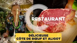 Délicieuse côte de bœuf et aligot