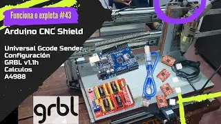 ⚡ GRBL v1.1h with Arduino UNO, CNC Shield, A4988 driver and configuration with Universal Gcode Se...