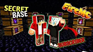 we made a secret base in fire mc 🔥 with subscriber in Minecraft pocket edition
