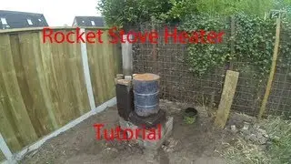 Rocket Stove Heater Building [Gopro Hero3 Black edition]