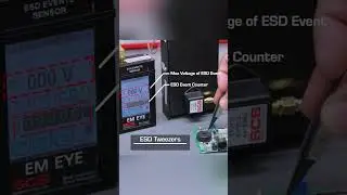 Monitor ESD Events with an SCS EM Eye Meter - Demonstration with ESD Tweezers
