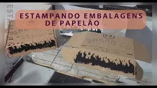 Silk em caixa de papelão #design #serigrafía
