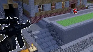 Pavlov but its among us in minecraft VR