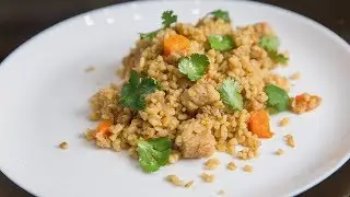 Булгур с мясом индейки | Простой рецепт с масала | Bulgur