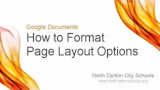 Google Documents: How to Format Page Layout Options
