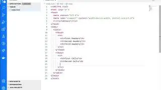 HTML Tables