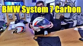 BMW System 7 Carbon Helmet: How to remove the chin guard