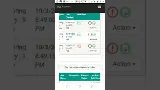 SQL Server Monitor , Health Analysis ,SQL Backup, Index Defrag from Mobile (SQL Planner - Web Base)