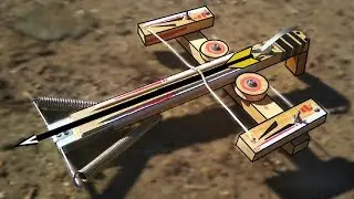 ИЗГОТОВЛЕНИЕ БЛОЧНОГО АРБАЛЕТА ИЗ ДЕРЕВА | How to Make a CROSSBOW FLIPPER