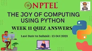 The Joy of Computing Using Python Week 11 Quiz Answers | NPTEL Course Quiz Answer | 