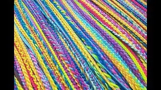 Сенегальские косы точечно с перекрытием цвета