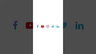 SOCIAL MEDIA ICONS HTML AND CSS | animated icons | social media