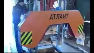 Ленточная пилорама Атлант (видео)