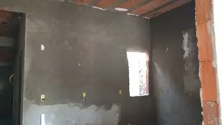 Finalizei o reboco da casa do Zé.