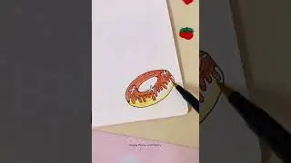 Notebook decoration  🍩  #frontcoverpage #notebookcover #bookcoverdesign