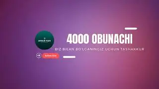 Alhamdulillah!                                      Bizga bo'lgan e'tiboringiz uchun rahmat