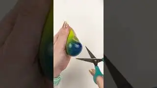 Cutting Open Color Changing Stress Ball! 