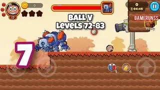 Ball V: Red Boss Challenge - Gameplay Walkthrough Android Part 7 - Levels 72-83