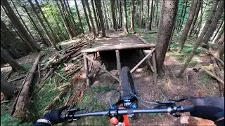 The dual track - MTB and SKI - POV