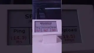 Raspberry Pi zero SpeedTest with Waveshare e-paper display 