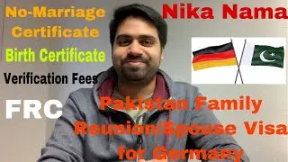🇵🇰 🇩🇪 Family Reunion/Spouse Visa for Pakistani‘s 🇵🇰 | Problems and their Solutions