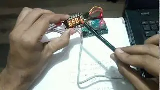 TM1637 4 LED Display testing using arduino library. first trial after unboxing