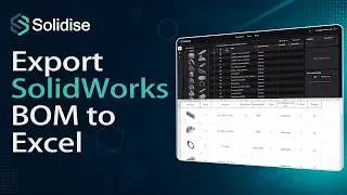 Export a SolidWorks BOM to Excel with Images and Clean Numbering