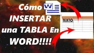 😲😲CÓMO INSERTAR UNA TABLA EN WORD!!!!!!!👍👍