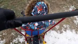 Sleigh with retractable WHEELS | How do they go?