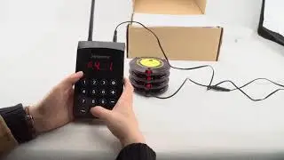 How to set notice modes of TD103 paging calling system  restaurant  pager