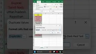 Highlight & Remove Duplicates in Excel | #shorts #viralshorts #trending #excel