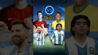 Messi & Ronaldo VS Pele & Maradona 🤩🔥#shorts #viral