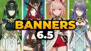 GENSHIN 6.5 NEWEST BANNERS ROADMAP + RERUNS | Genshin Banners, Genshin Banner, Genshin Impact 6.5