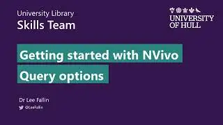 21   Query options [NVivo Release 1]