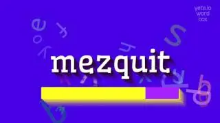 MEZQUIT - HOW TO PRONOUNCE MEZQUIT? 
