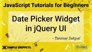 Date Picker Widget Control in JQuery UI  2019