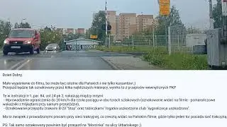 Dąbrowa Górnicza; STOP przed przejazdem na Urbańskiego