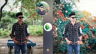 Realistic Background Change Photo Editing | How to Change  Background in Snapseed | HCN Editing