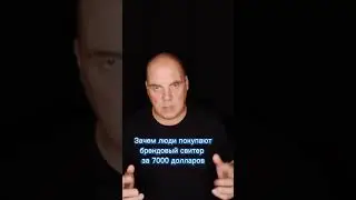 Зачем люди покупают брендовые свитер за 7000 долларов #shorts