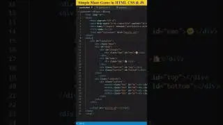 Make simple game in HTML CSS and JS 